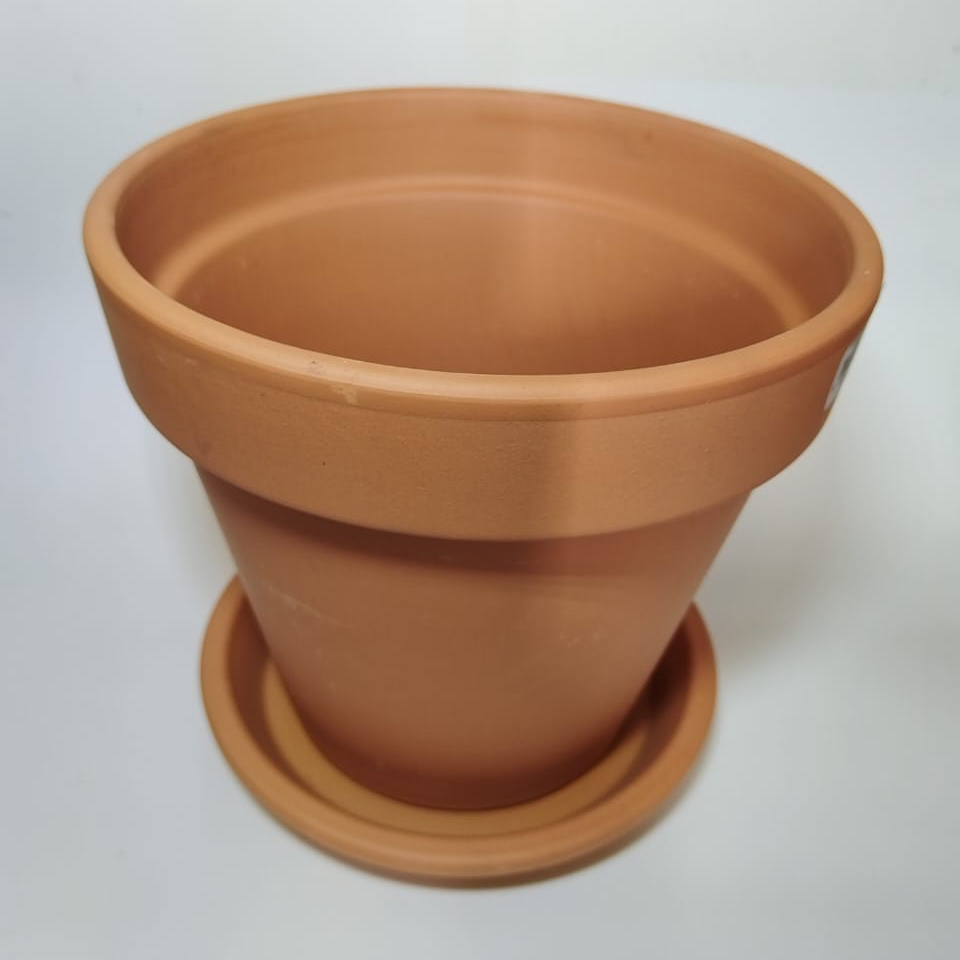 20cm Terracotta Pot & 18cm Saucer - Image 3